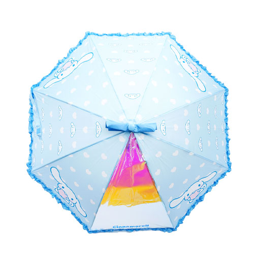 시나모롤 디저트 이중프릴 유아용 우산(연블루) 47cm