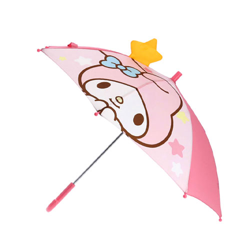 마이멜로디 스윗스타 입체홀로그램 유아용 우산 47cm