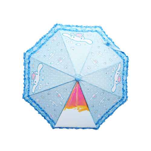 시나모롤 디저트 이중프릴 유아용 우산(연블루) 40cm